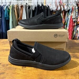 Clarks Breeze Bali Cloudsteppers Slip-On Sneakers in Black NEW Size 5 1/2